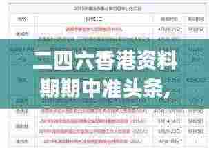 二四六香港资料期期中准头条,时代说明解析_VR版5.804