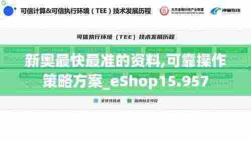 新奥最快最准的资料,可靠操作策略方案_eShop15.957