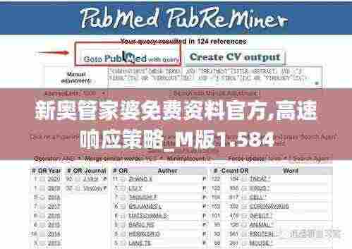 新奥管家婆免费资料官方,高速响应策略_M版1.584