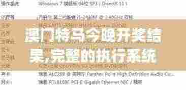 澳门特马今晚开奖结果,完整的执行系统评估_4DM1.709