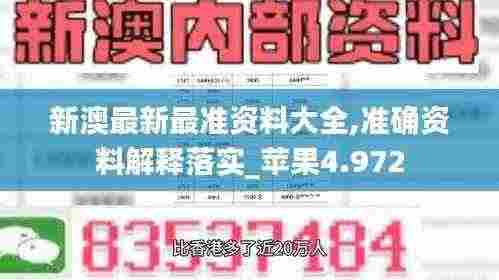 新澳最新最准资料大全,准确资料解释落实_苹果4.972