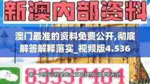澳门最准的资料免费公开,彻底解答解释落实_视频版4.536
