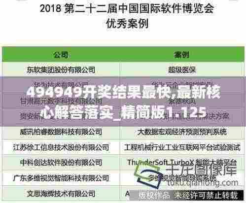494949开奖结果最快,最新核心解答落实_精简版1.125