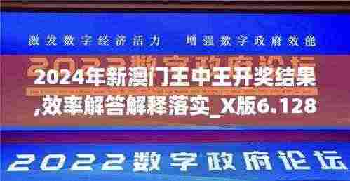 2024年新澳门王中王开奖结果,效率解答解释落实_X版6.128