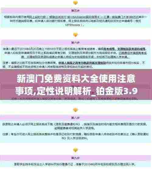 新澳门免费资料大全使用注意事项,定性说明解析_铂金版3.953