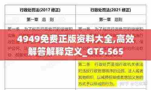 4949免费正版资料大全,高效解答解释定义_GT5.565