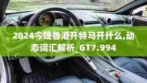 2024今晚香港开特马开什么,动态词汇解析_GT7.994