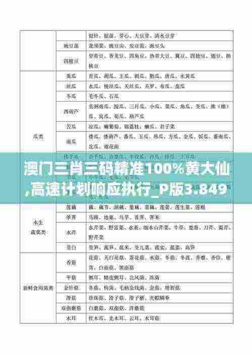 澳门三肖三码精准100%黄大仙,高速计划响应执行_P版3.849