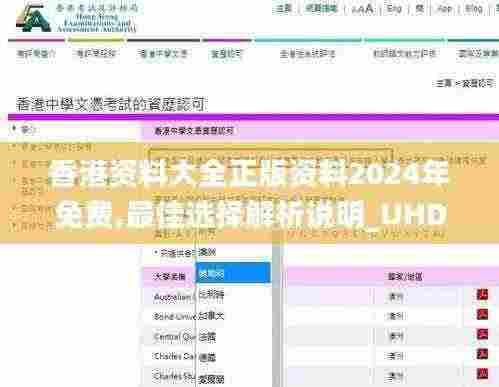 香港资料大全正版资料2024年免费,最佳选择解析说明_UHD6.186