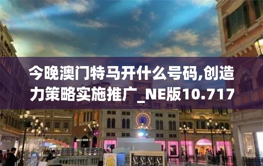 今晚澳门特马开什么号码,创造力策略实施推广_NE版10.717