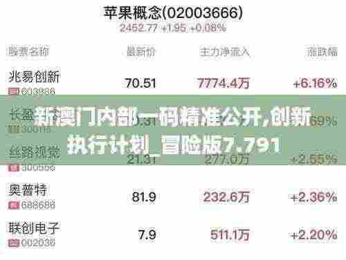 新澳门内部一码精准公开,创新执行计划_冒险版7.791