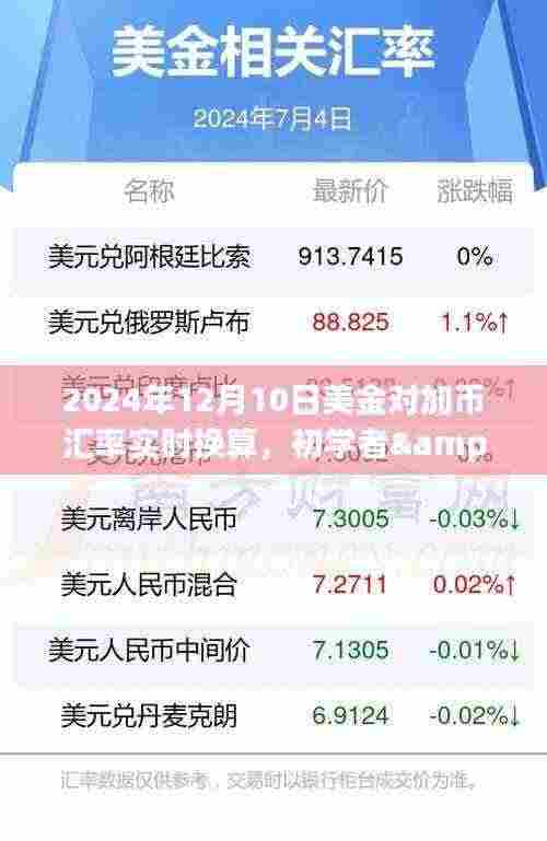 2024年美金对加币汇率实时换算全攻略，适用于初学者与进阶用户