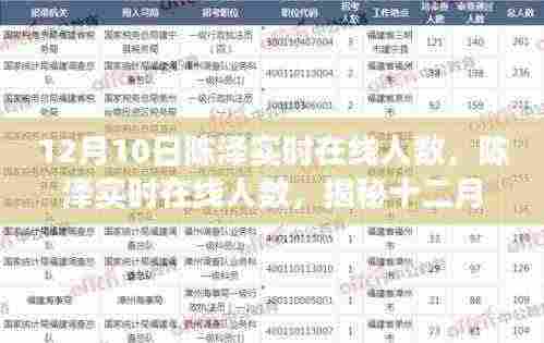 揭秘陈泽实时在线人数背后的故事，十二月十日数字揭秘
