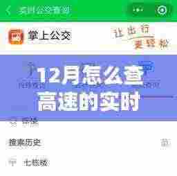 小红书教你，如何在12月轻松掌握高速实时信息，出行动态一手掌握！