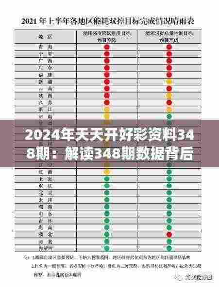2024年天天开好彩资料348期：解读348期数据背后的彩市趋势