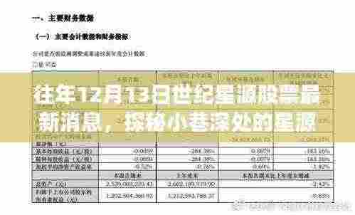 探秘世纪星源股票故事，隐藏版特色小店的独特魅力——最新消息解读