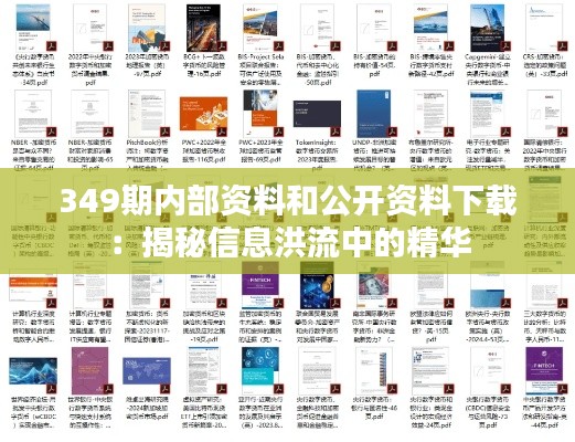 349期内部资料和公开资料下载:揭秘信息洪流中的精华