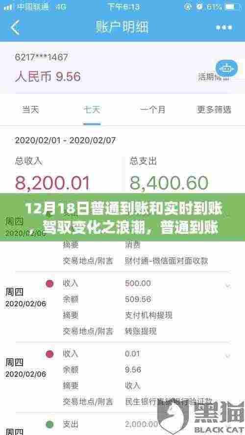 驾驭变化浪潮，普通到账与实时到账的励志启示与成长之路