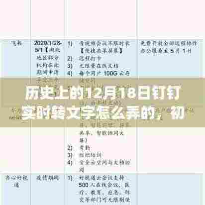历史上的12月18日钉钉实时转文字全攻略，初学者与进阶用户指南