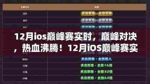 12月iOS巅峰赛实况解析，巅峰对决热血上演