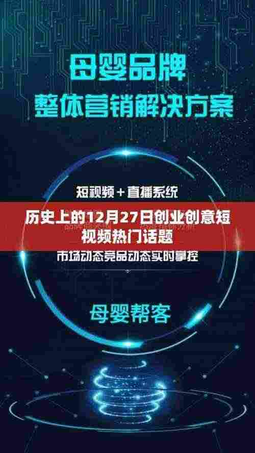 历史上的12月27日创业创意，短视频热门话题一览