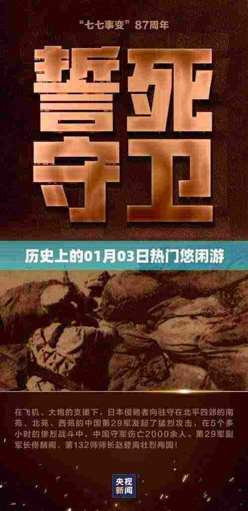 热门悠闲游历史日期探秘，一月三日这一天