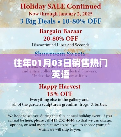 销售热门英语盘点,历年一月初的销售热潮