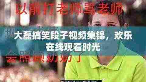 大磊搞笑段子视频集锦，欢乐在线观看时光