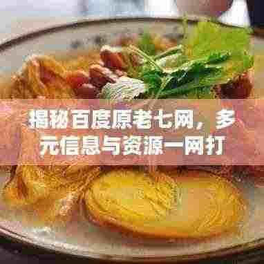 揭秘百度原老七网，多元信息与资源一网打尽！