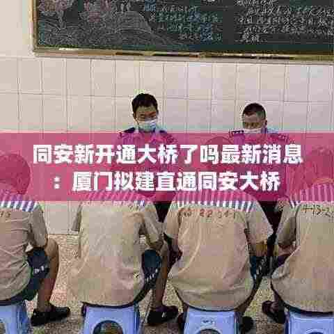 同安新开通大桥了吗最新消息：厦门拟建直通同安大桥 