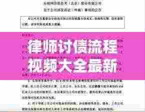 律师讨债流程视频大全最新：律师讨债函怎么写 