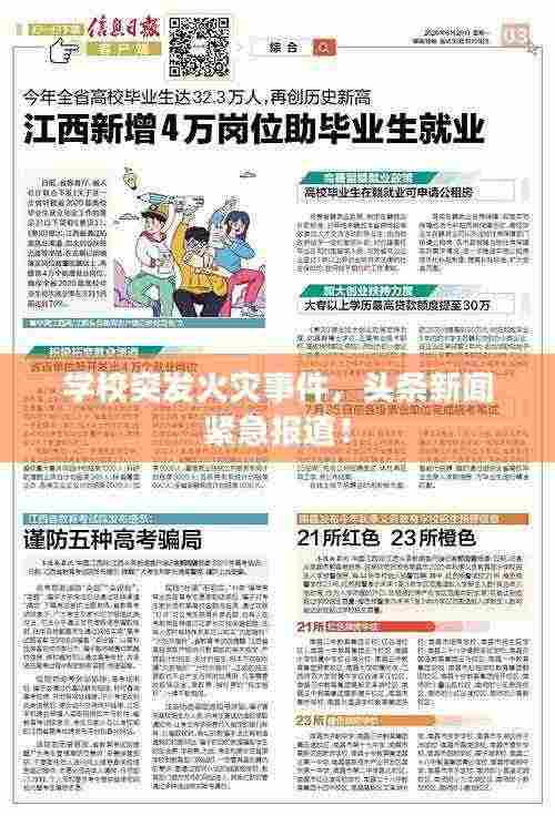 学校突发火灾事件，头条新闻紧急报道！