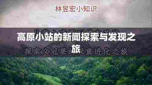 高原小站的新闻探索与发现之旅