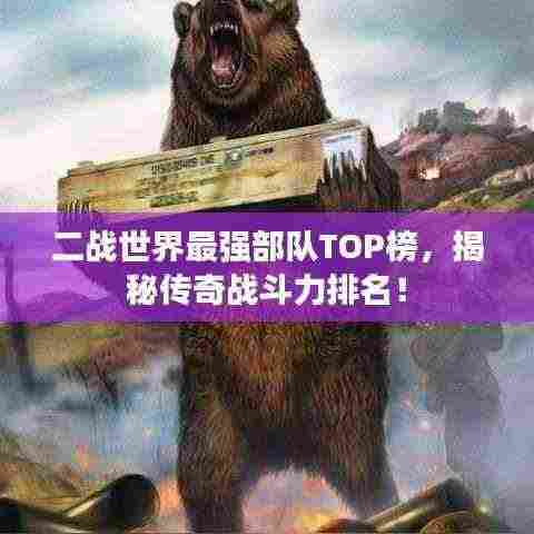 二战世界最强部队TOP榜，揭秘传奇战斗力排名！