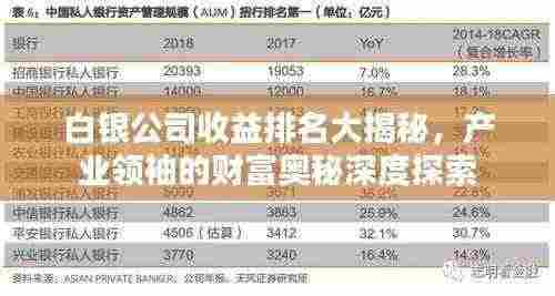 白银公司收益排名大揭秘，产业领袖的财富奥秘深度探索