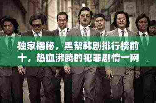 独家揭秘，黑帮韩剧排行榜前十，热血沸腾的犯罪剧情一网打尽！