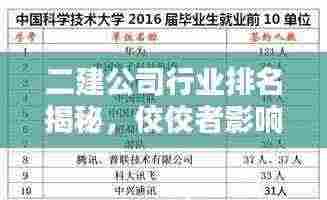二建公司行业排名揭秘，佼佼者影响力大比拼！