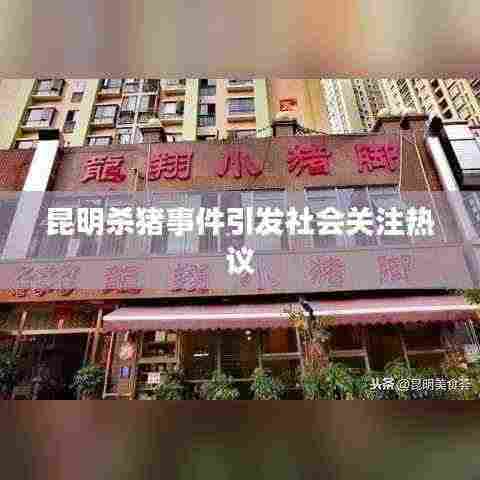 昆明杀猪事件引发社会关注热议