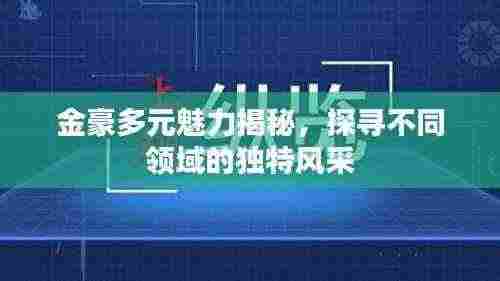 金豪多元魅力揭秘，探寻不同领域的独特风采