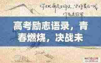 高考励志语录，青春燃烧，决战未来之门！