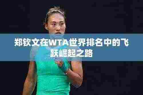 郑钦文在WTA世界排名中的飞跃崛起之路