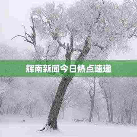 辉南新闻今日热点速递