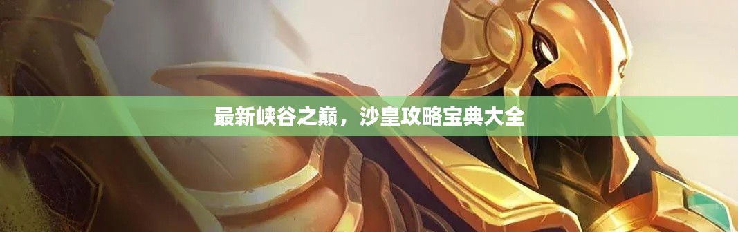 最新峡谷之巅，沙皇攻略宝典大全