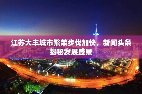 江苏大丰城市繁荣步伐加快，新闻头条揭秘发展盛景