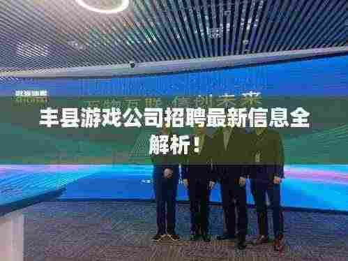 丰县游戏公司招聘最新信息全解析！