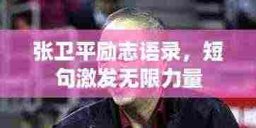 张卫平励志语录，短句激发无限力量