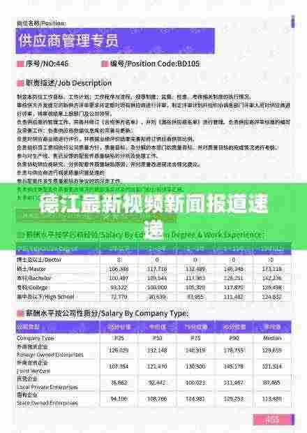 德江最新视频新闻报道速递