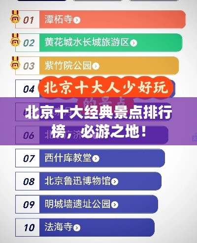 北京十大经典景点排行榜，必游之地！