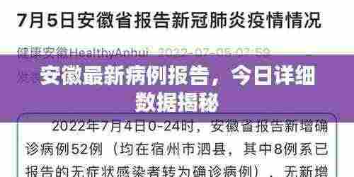 安徽最新病例报告，今日详细数据揭秘