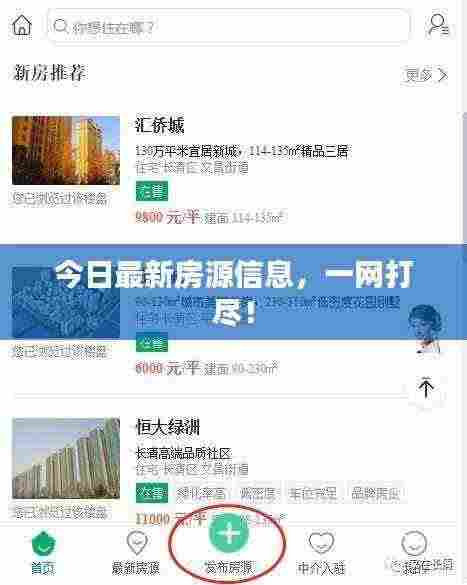 今日最新房源信息，一网打尽！